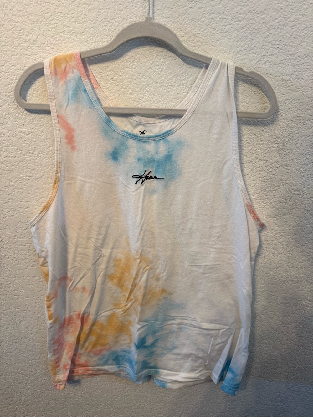 Hollister Men’s Large Tie Dye Tank Top 100% Cotton Multicolor California